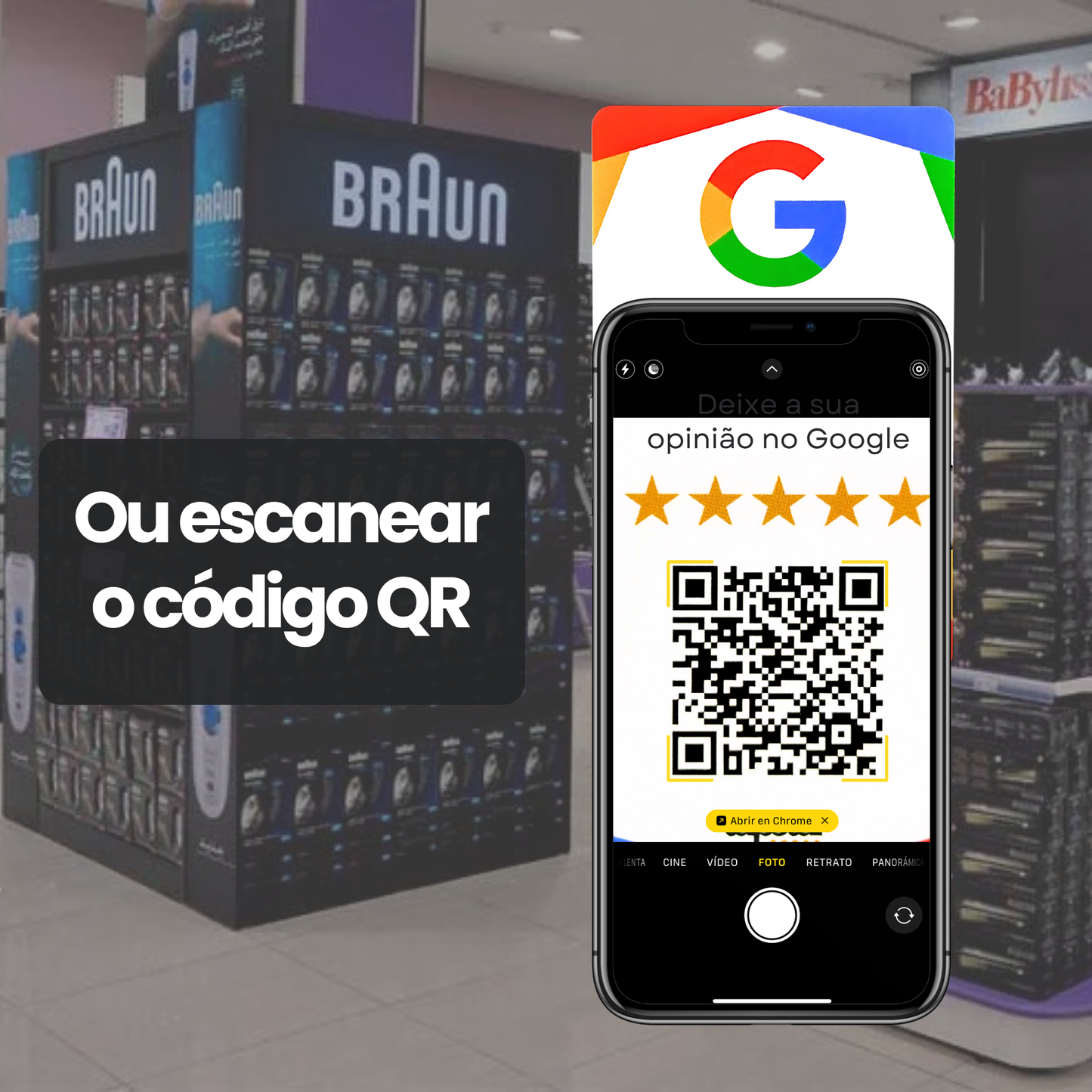 Cartão de Avaliações do Google
