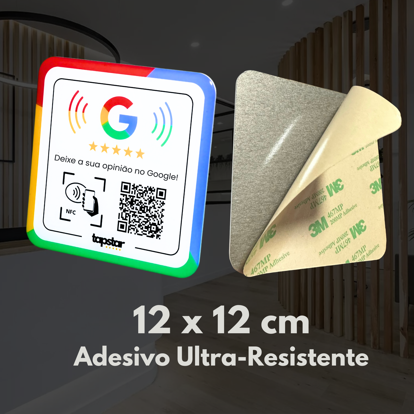 Placa de Avaliações do Google