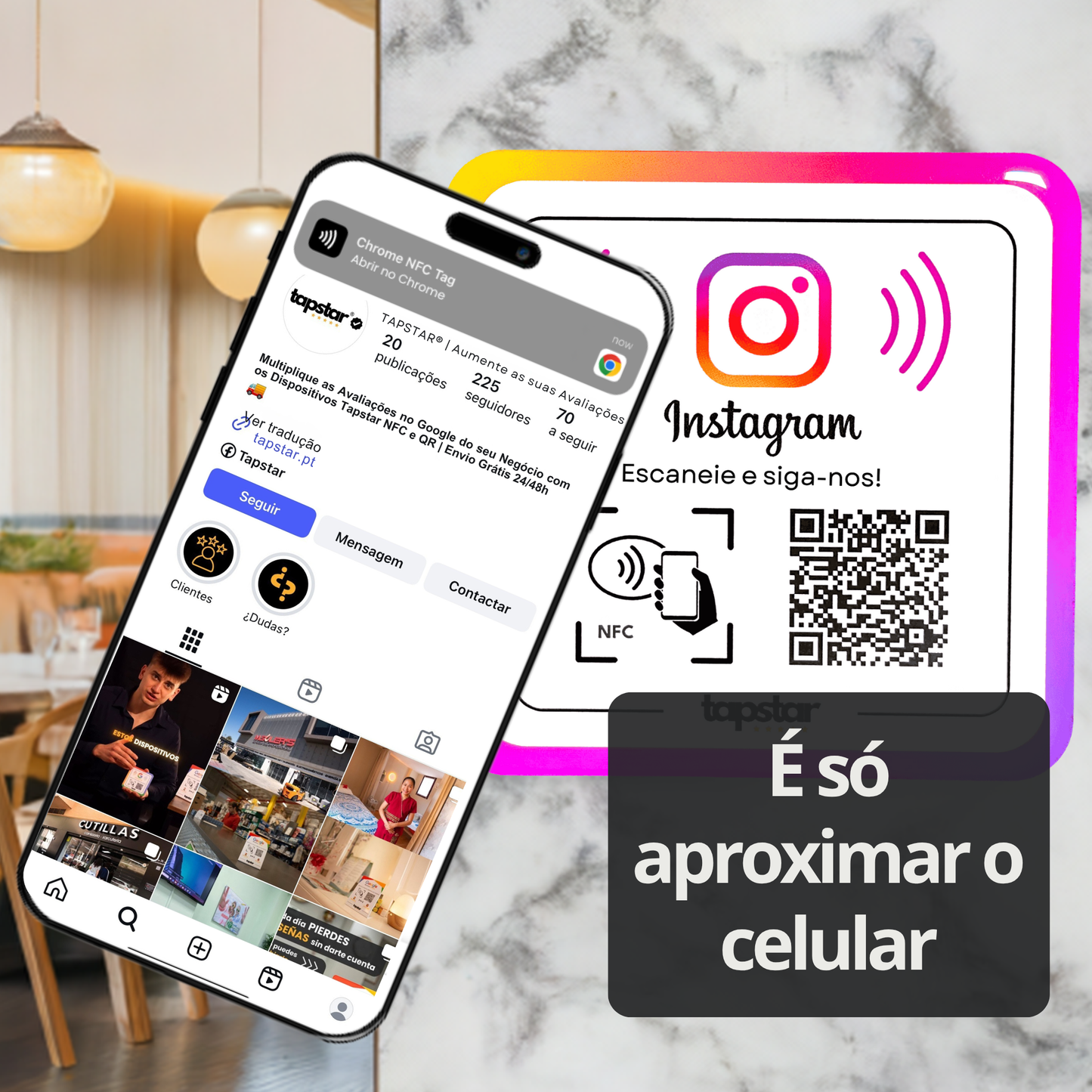 Placa de Seguidores do Instagram