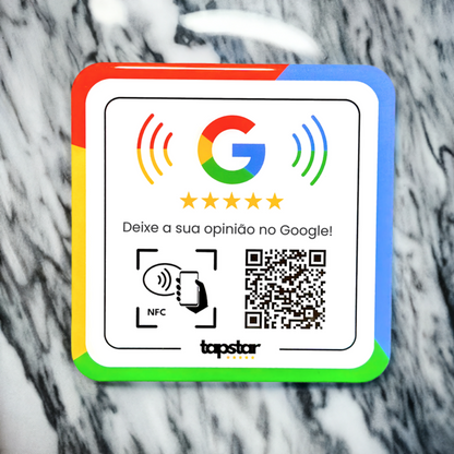 Placa de Avaliações do Google