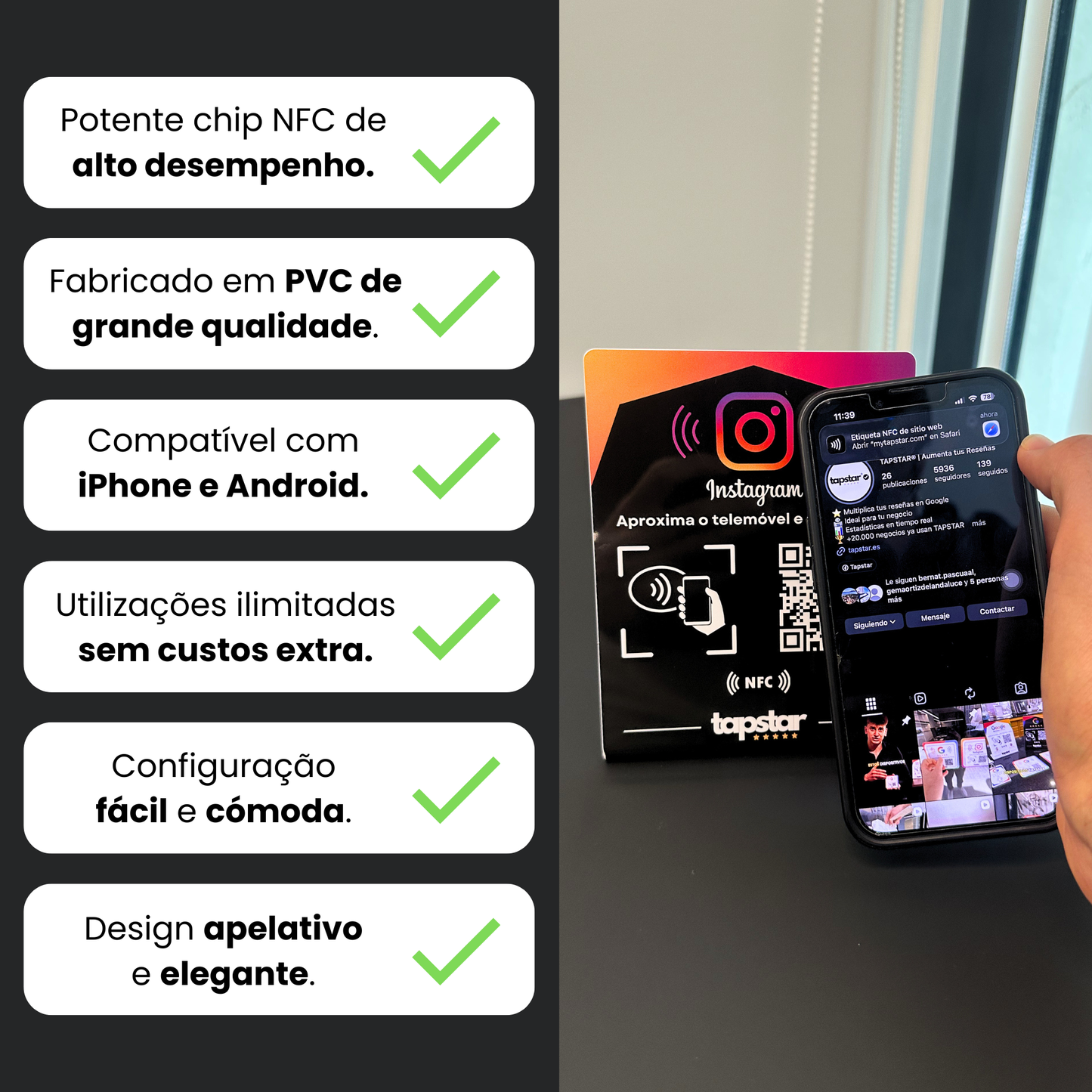 Expositor Seguidores do Instagram