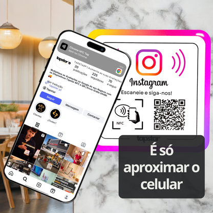 Placa de Seguidores do Instagram